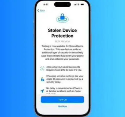 冷水江苹果授权维修店分享被盗设备保护功能开启方法 
