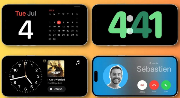 冷水江苹果手机维修分享iOS17横屏充电待机显示有什么好处 
