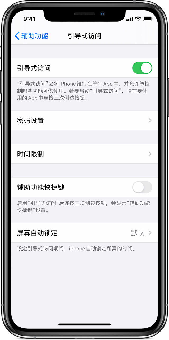 冷水江苹果手机维修分享如何在 iPhone 上退出引导式访问 