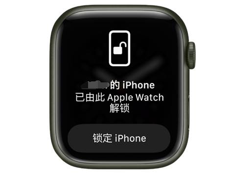 冷水江苹果手机维修分享用 AppleWatch 解锁配备面容 ID 的 iPhone方法 